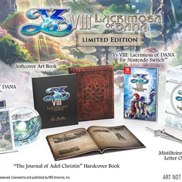 Ys VIII: Lacrimosa of DANA Limited Edition for Nintendo Switch SEALED - Picture 3 of 3